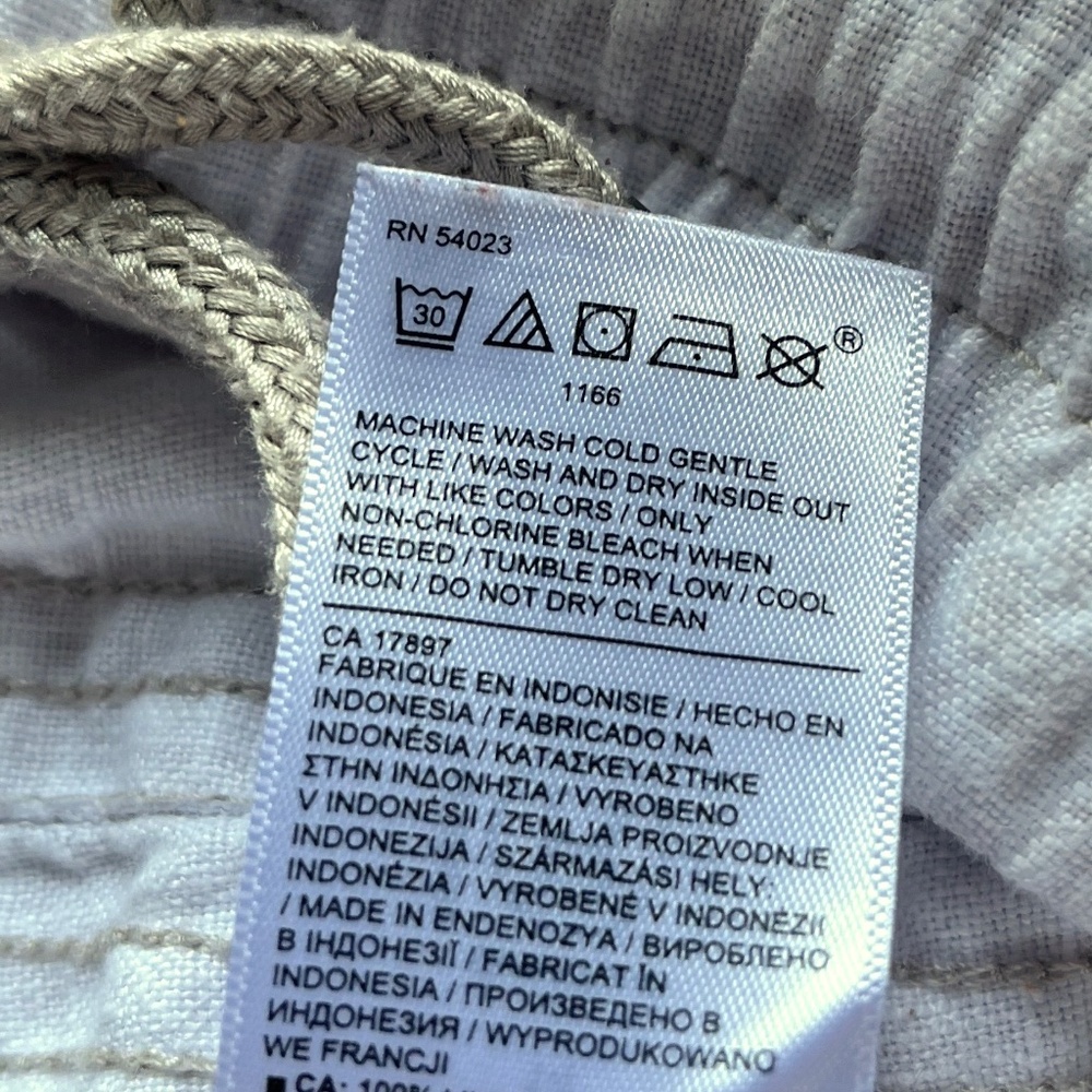 Athleta Cabo Linen Jogger Pants | micro cheetah pattern | Size 14 - Picture 15 of 15